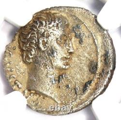 Augustus Ar Denarius Argent Octavian Coin 27 Bc Certifié Ngc Choice Vf