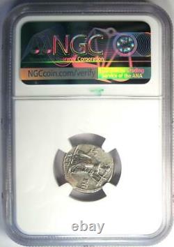 Augustus Ar Denarius Coin 15-13 Av. J.-c. (apollo Reverse) Ngc Choice Vf (très Fine)