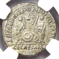 Augustus Ar Denarius Coin 27 Av. J.-c. 14 Après Jc (lugdunum). Certifié Ngc Choice Xf (ef)