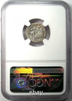 Augustus Ar Denarius Coin 27 Bc 14 Ad (lugdunum Mint) Amende Certifiée Ngc