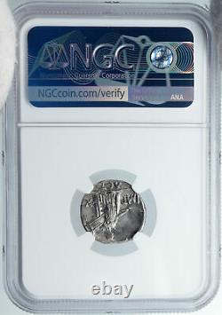 Augustus Authentic Ancient 15bc Argent Roman Coin Actium Victoire Ngc I88889