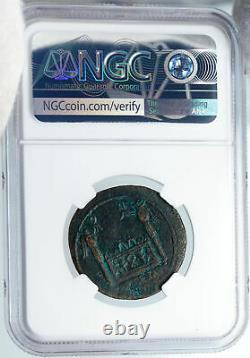 Augustus Authentic Ancient 27bc Rome Old Roman Coin Lugdunum Altar Ngc I88946