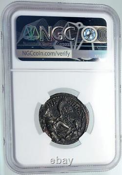 Augustus Authentic Ancient 27bc Rome Orontes Vintage Roman Coin Tyche Ngc I90665