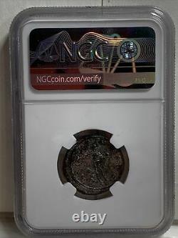 Aurélien Argent Roman 270-275 Ad -certifié Ngc Coin Bi Double Denarius Au Au-55