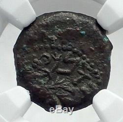 Authentique Guerre Antique Juif Vs Romans 67ad Historique Jerusalem Coin Ngc I81468