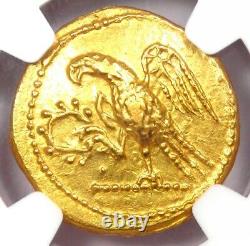Brutus Coson Gold Av Stater Roman Coin 54 Bc Certifié Ngc Choice Au