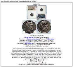 Brutus Jules César Assassin Ancêtres République Romaine Argent Monnaie Ngc I84772