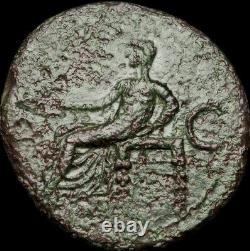 Caligula Empereur Coin / Roman / Vesta Seated 37-41 Ad / Ae Comme + Coa / Ngc Vérifié