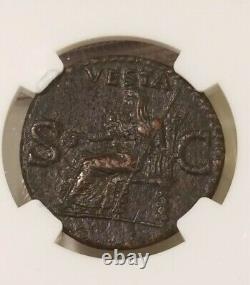 Caligula Roman Empire Ae As 37-41 Ad Ngc Choice Vf Ancient Coin