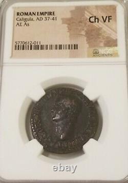 Caligula Roman Empire Ae As 37-41 Ad Ngc Choice Vf Ancient Coin