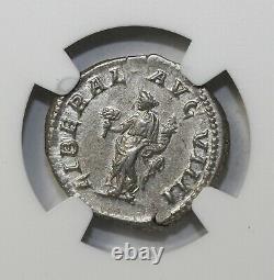 Caracalla 198-217 Ad Ar Silver Denarius Ngc Au Ancient Roman Coin Ric. 302