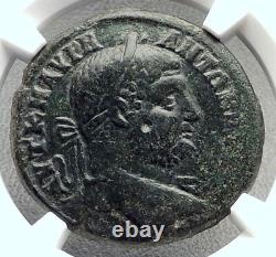 Caracalla Sur Horse Authentique Trajanopolis Thrace Roman Coin Ngc I72662