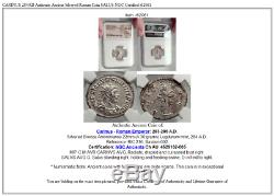 Carinus 284ad Authentique Pièce De Monnaie Romaine Argentée Ancienne Salus Ngc Certifiée I62061