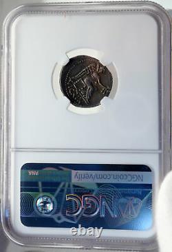 Cato Uticensis Ennemi De Jules César 47bc Argent Roman Hero Coin Ngc I82712