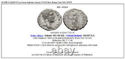 Clodius Albinus Comme César Ancien Authentique 194ad Argent Roman Coin Ngc I85699