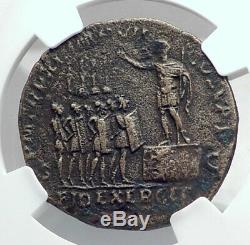 Commodus Adresses Légionnaires 186ad Sestertius Roman Coin Ngc I81364
