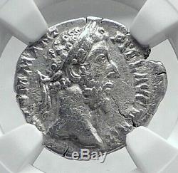 Commodus L'empereur Coin Gladiator Romain Antique Argent Hercules Ngc I81434