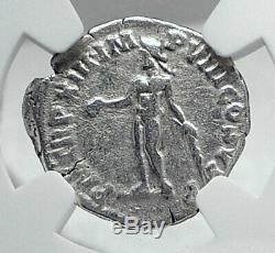 Commodus L'empereur Coin Gladiator Romain Antique Argent Hercules Ngc I81434