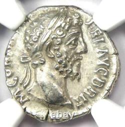 Commodus Romain Ar Denarius Silver Coin 177-192 Ad Certifié Ngc Choice Xf (ef)