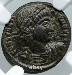 Constantine I La Grande Antique Authentique 333ad Pièce Romaine W Soldiers Ngc I88748