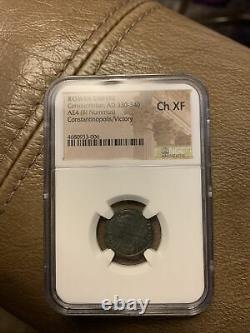Constantine I Le Grand 330ad Authentic Ancient Roman Coin W Soldiers Ngc