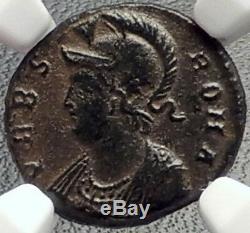 Constantine I Le Grand 330ad Romulus Remus Wolf Antique Romaine Monnaie Ngc I69161
