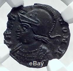 Constantine I Le Grand 330ad Romulus Remus Wolf Antique Romaine Monnaie Ngc I81123