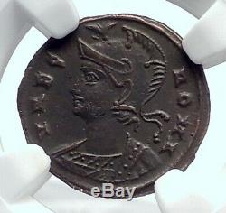 Constantine I Le Grand 330ad Romulus Remus Wolf Antique Romaine Monnaie Ngc I81668