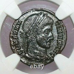 Constantine I Ngc Ch Xf Ancient Roman Coin Ad 307-337 Ae3 Bi Nummus Ticinum A763