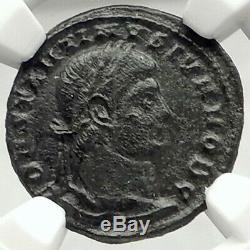 Constantine II Junior Authentique Ancien 324ad Roman Coin W Camp Gate Ngc I76302