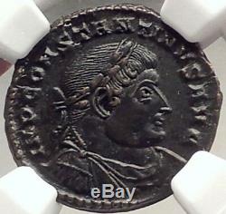 Constantine Le Coin Romain Grande Authentique Ancienne 317ad Trier Sol Ngc I69604