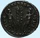 Constantius Ii Authentique Ancien 330ad Véritable Old Roman Coin W Soldiers I99101