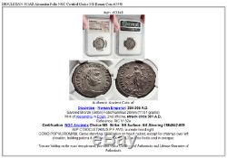 Diocletien 301ad Alexandria Follis Ngc Certifié Choix Ms Roman Coin I63348