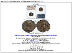 Diva Faustina I Senior Authentic Ancien 141ad Rome Roman Coin Pietas Ngc I83575