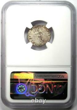 Domitian Ar Denarius Silver Roman Coin 81-96 Ad Certifié Ngc Choice Xf (ef)