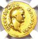 Domitian Gold Av Aureus Roman Ancien Coin 81-96 Ad Certifié Ngc Vg