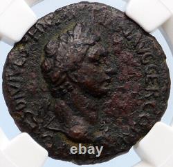Domitien Avec Judaea Hérode Roi Agrippa II 85ad Ancienne Pièce Romaine Ngc I66647