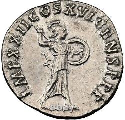 Domitien, Empire romain (81-96 après J.-C.), Denier en argent, Monnaie de Rome, NGC AU