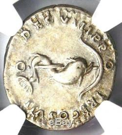Domitien Romain Auguste Ar Denarius Dolphin Coin 81-96 Ngc Xf Choix