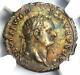 Domitien Romain César Ar Denarius Silver Coin 81-96. Certifié Ngc Xf (ef)