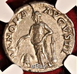 E-coins Australie Élagabal Ar Denarius Ngc Ch Xf Annona Pièce Impériale Romaine