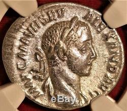 E-coins Australie Severus Alexander Ar Denarius Ngc Xf Pièce Impériale Romaine