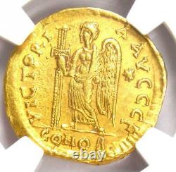 Eastern Roman Anastasius I Av Solidus Gold Coin 491-518 Ad Certifié Ngc Ch Xf