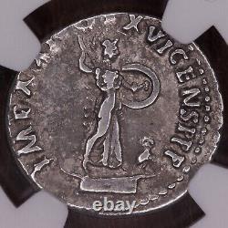 Empereur Domitien Ancien Empire Romain Argent Denarius Coin Ngc Ch Vf