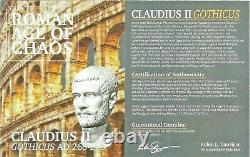 Empereur Romain Claudius II Gothicus Coin Ngc Certifié Ua, Avec Histoire, Certificat