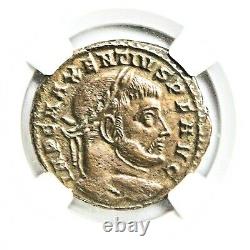 Empereur Romain Maxentius Bronze Coin Ngc Certifié Très Fine & Story, Certificat