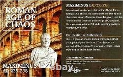 Empereur Romain Maximinus I Argent Denarius Coin Ngc Certifié Ua Avec Histoire