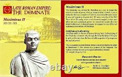 Empereur Romain Maximinus II Bronze Bi Nummus Coin Ngc Certifié Ua Avec Histoire