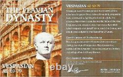 Empereur Romain Vespasien Argent Denarius Coin Ngc Certifié Avec Histoire