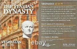 Empereur Romain Vespasien Argent Denarius Coin Ngc Certifié Vf Avec Histoire